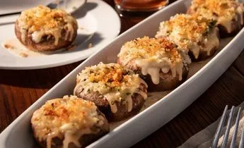 White Cheddar Stuffed Mushrooms